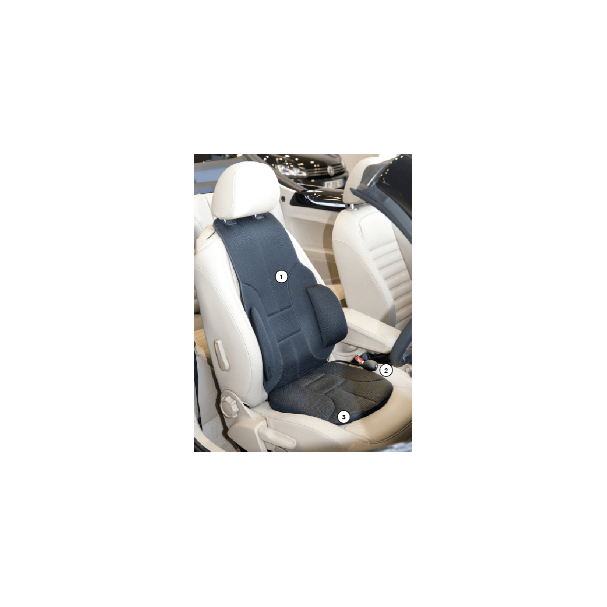  Coussin lombaire pour voiture ad'just® - Coussin pour le mal de  dos en voiture - ergonomique spécial