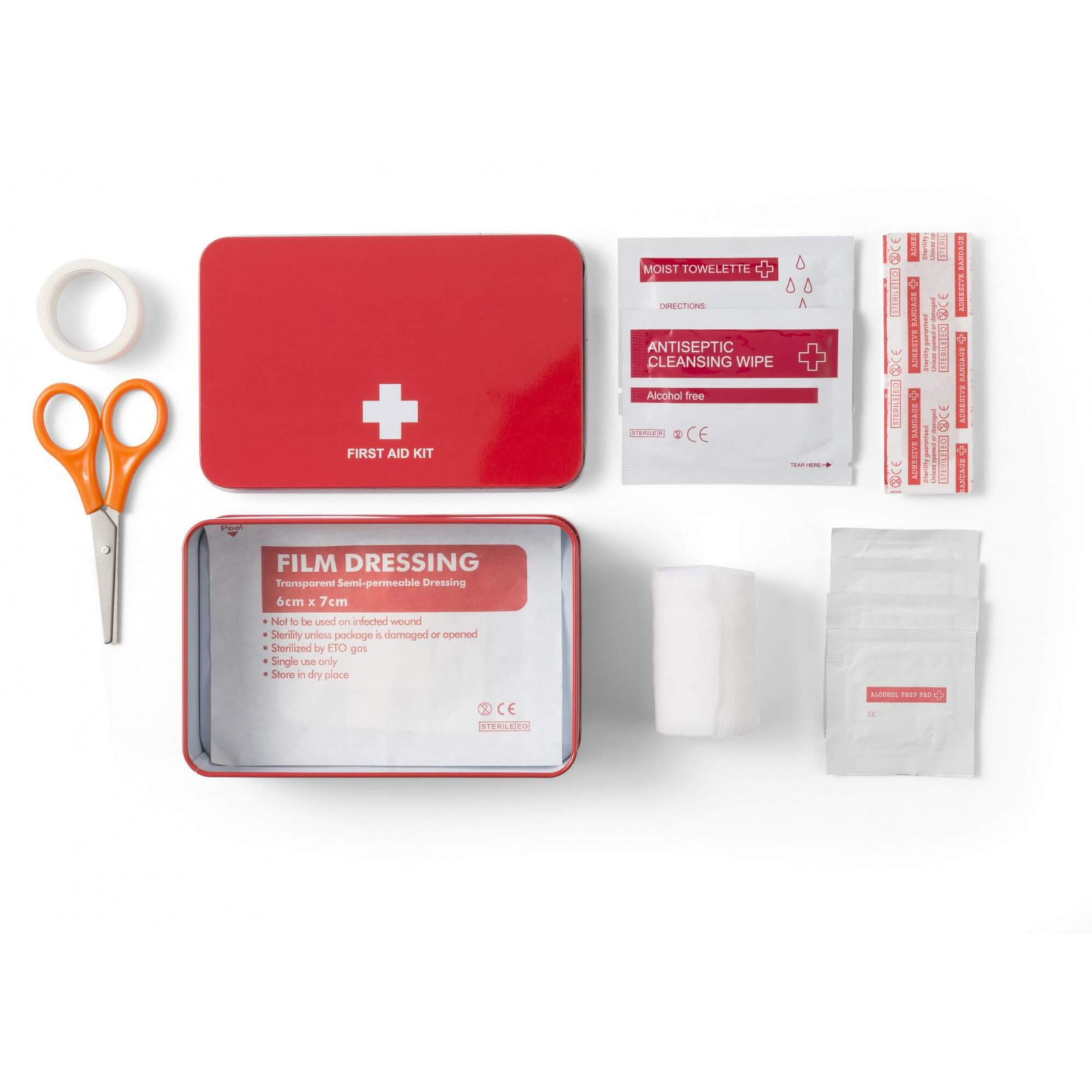 Kit complet d'accessoires de survie et de premiers secours