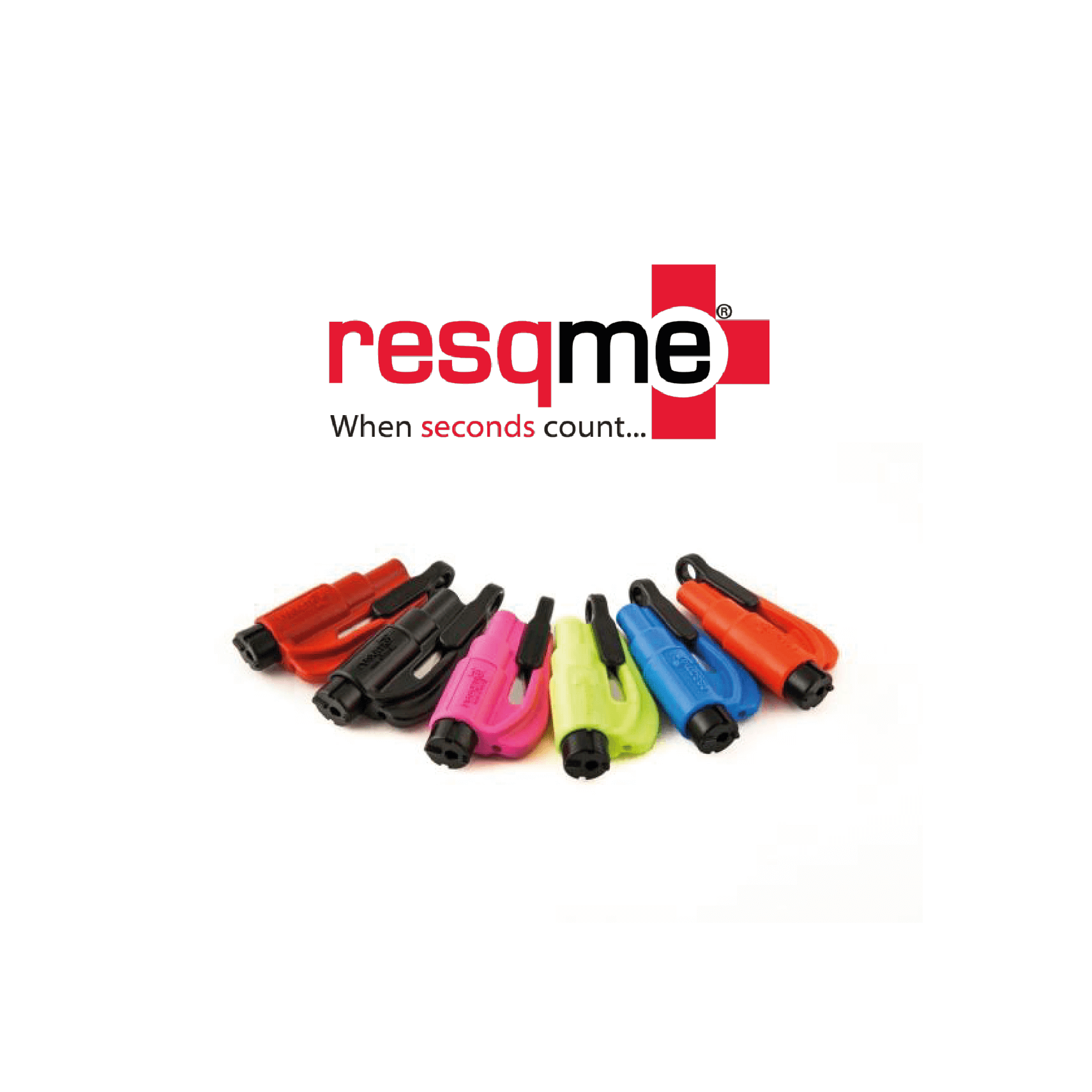 Kit de survie Brise vitre & Coupe ceinture ResQMe - Rouge