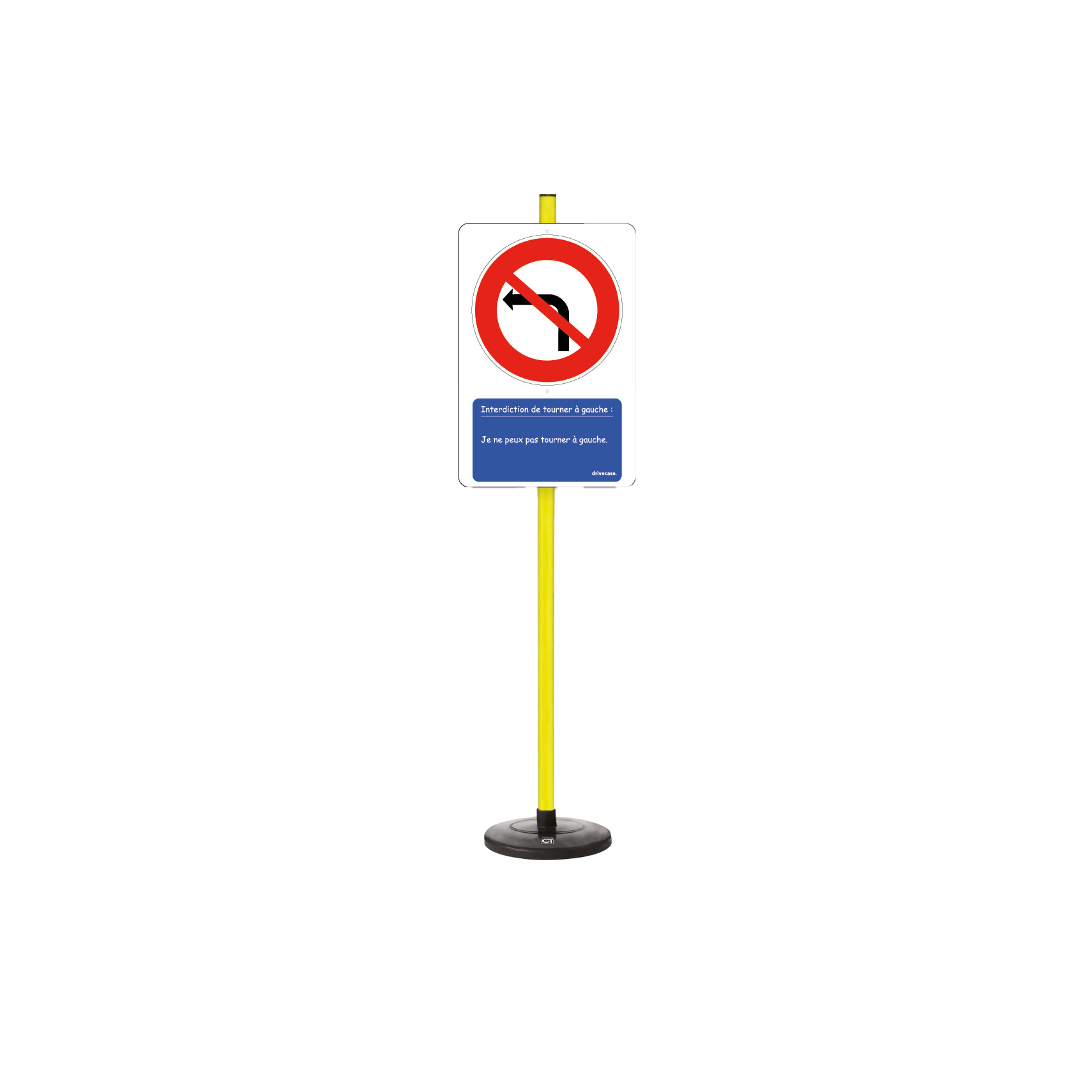 Panneau de signalisation parking vers la gauche