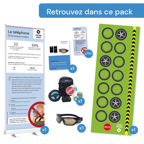 Pack prévention smartphone et fatigue avec lunettes connectées