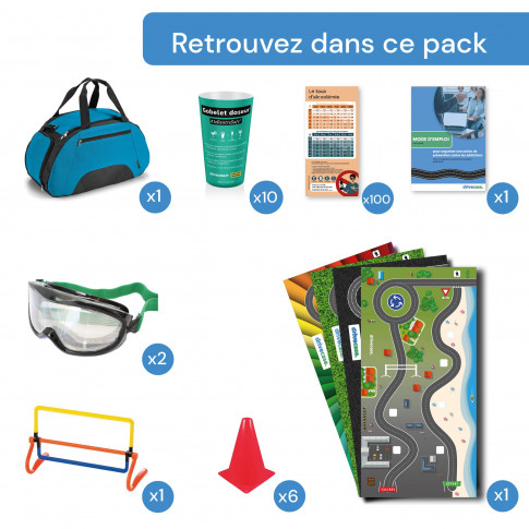 Pack prévention alcool avec 2 lunettes