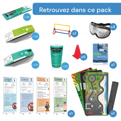 Pack prévention premium (alcool, drogues, fatigue et distracteurs)