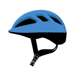 image d'un casque vélo bleu - durée de vie